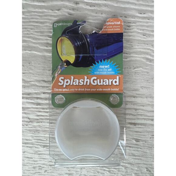 Guyot Designs SplashGuard Universal Wide-Mouth Bottle Insert – Clear - Picture 1 of 2
